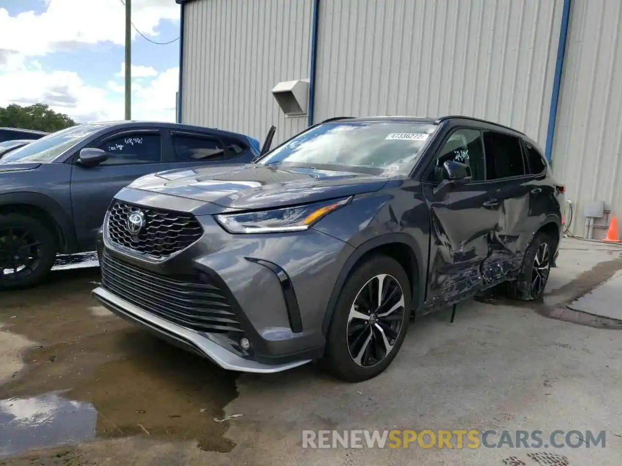 2 Photograph of a damaged car 5TDJZRAH8MS071727 TOYOTA HIGHLANDER 2021