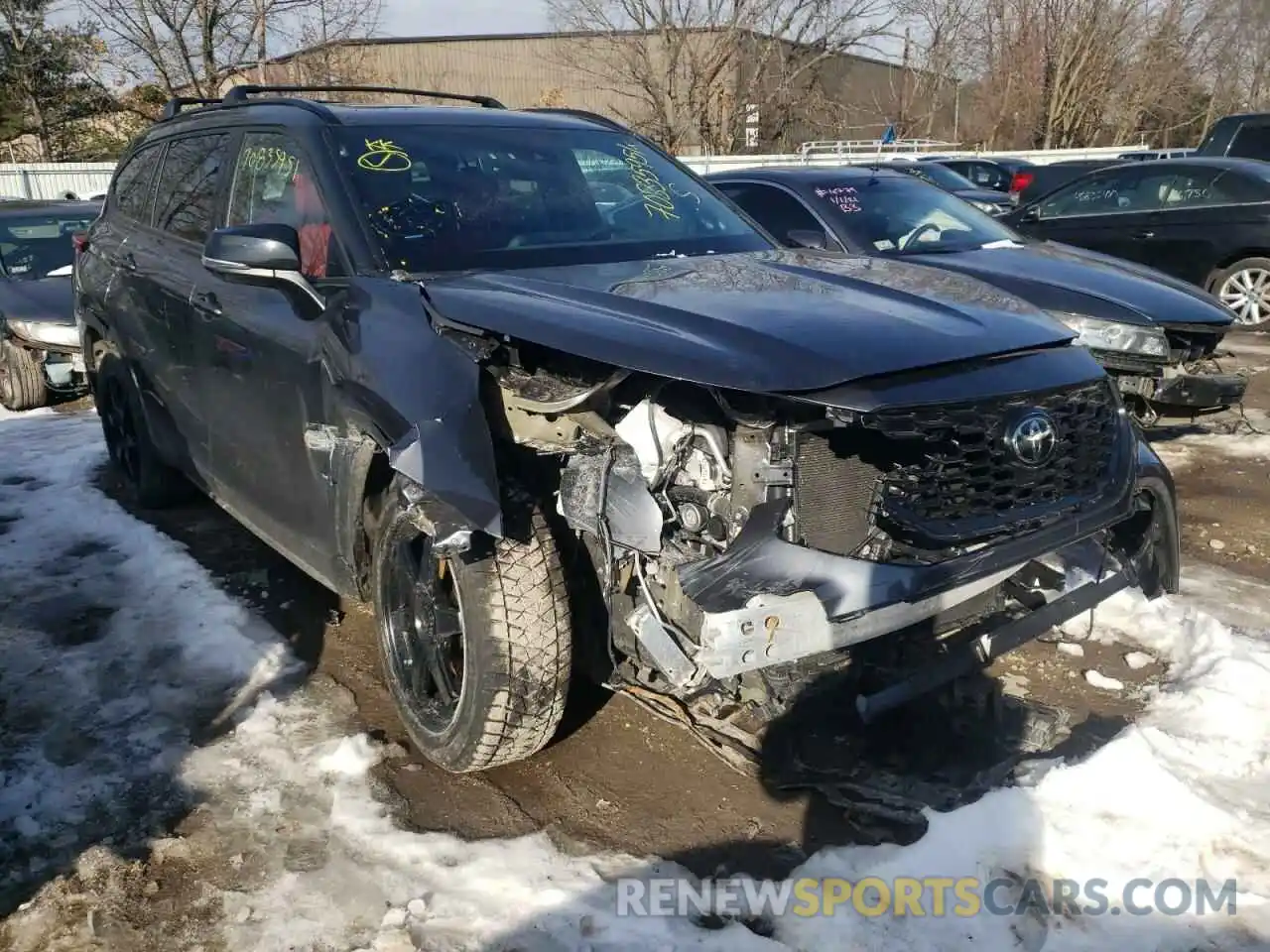 1 Photograph of a damaged car 5TDJZRBH0MS066181 TOYOTA HIGHLANDER 2021