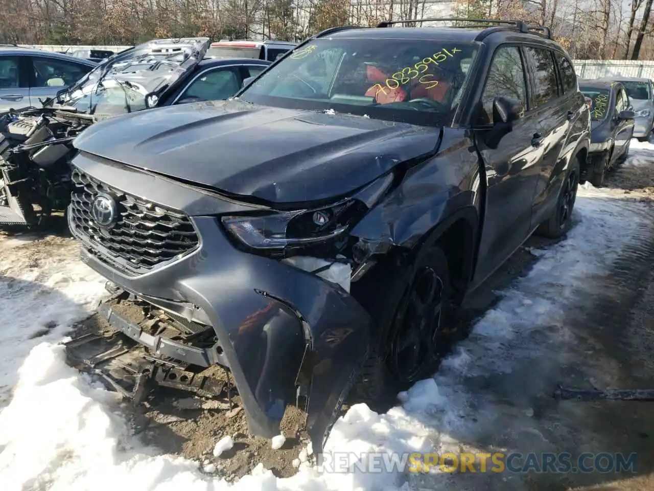 2 Photograph of a damaged car 5TDJZRBH0MS066181 TOYOTA HIGHLANDER 2021