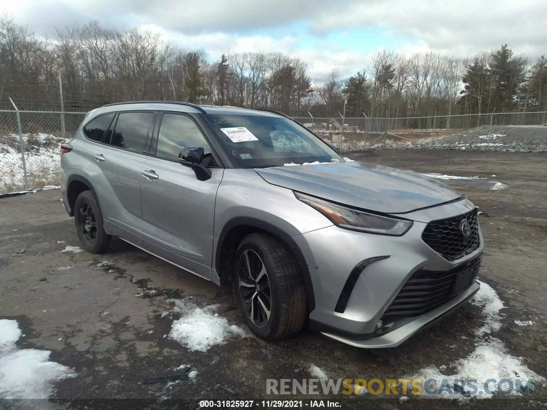 1 Photograph of a damaged car 5TDJZRBH0MS106890 TOYOTA HIGHLANDER 2021