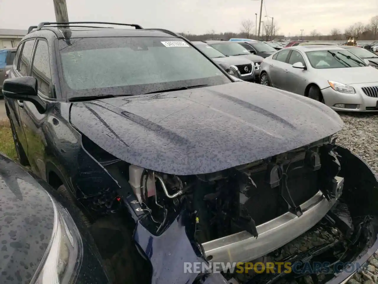 1 Photograph of a damaged car 5TDJZRBH1MS062740 TOYOTA HIGHLANDER 2021