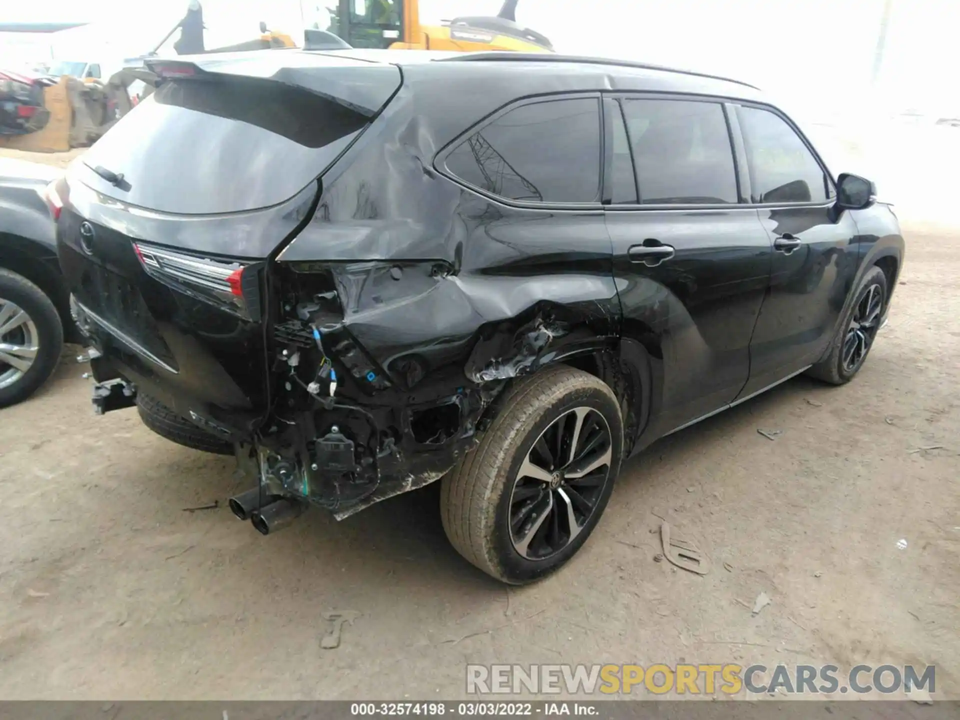 4 Фотография поврежденного автомобиля 5TDJZRBH1MS068795 TOYOTA HIGHLANDER 2021