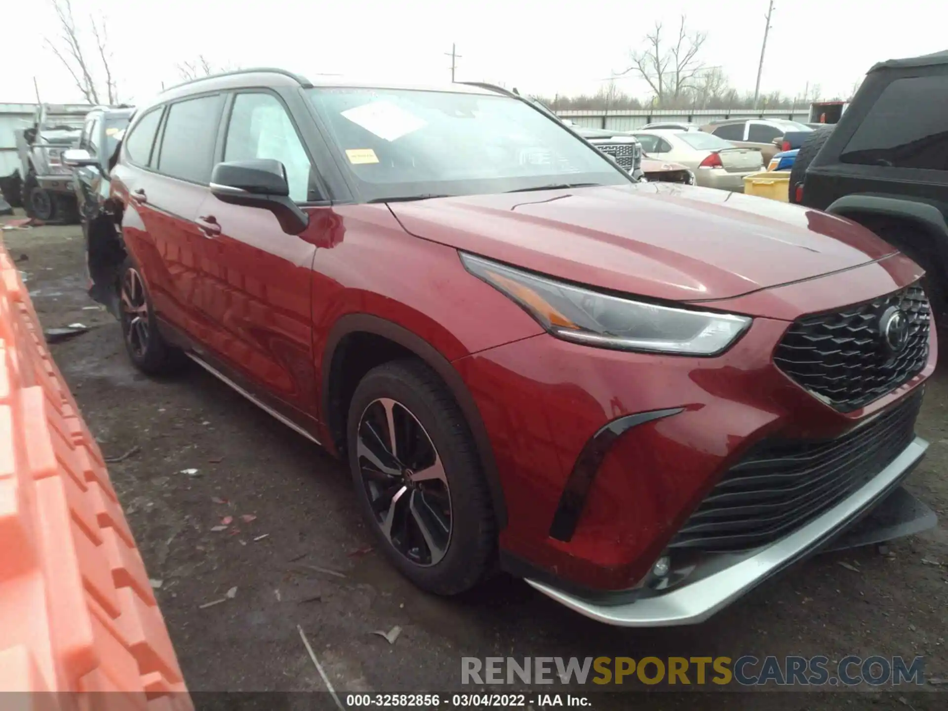 1 Photograph of a damaged car 5TDJZRBH1MS094541 TOYOTA HIGHLANDER 2021