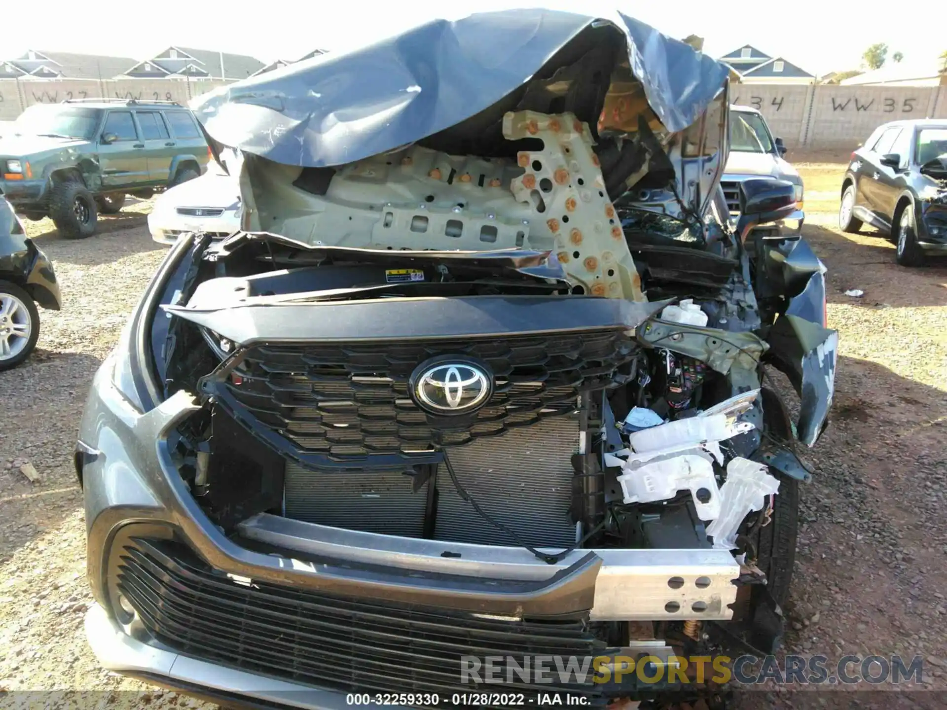 6 Photograph of a damaged car 5TDJZRBH1MS118711 TOYOTA HIGHLANDER 2021