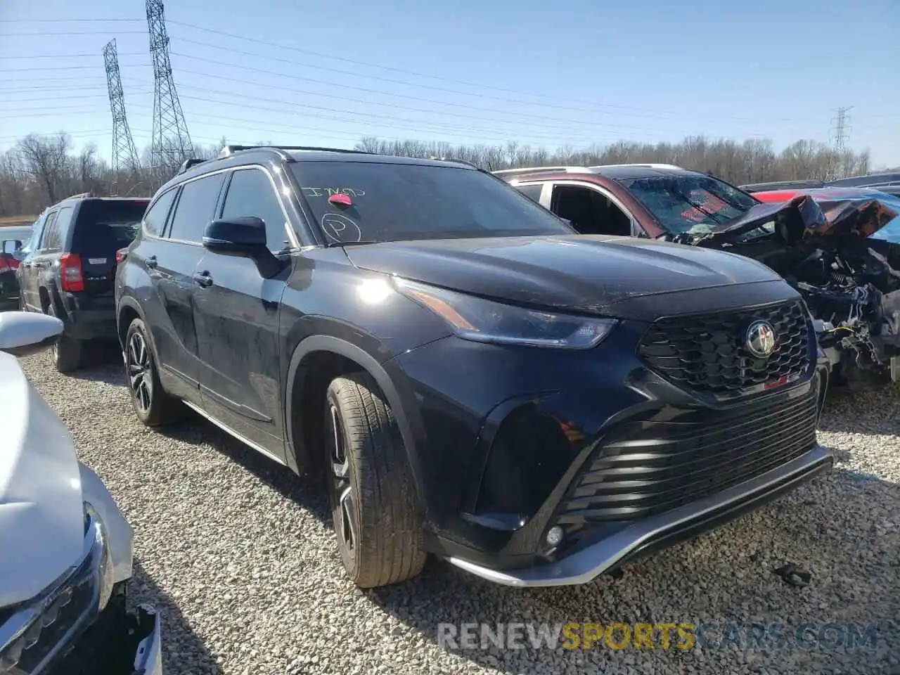 1 Photograph of a damaged car 5TDJZRBH1MS149540 TOYOTA HIGHLANDER 2021