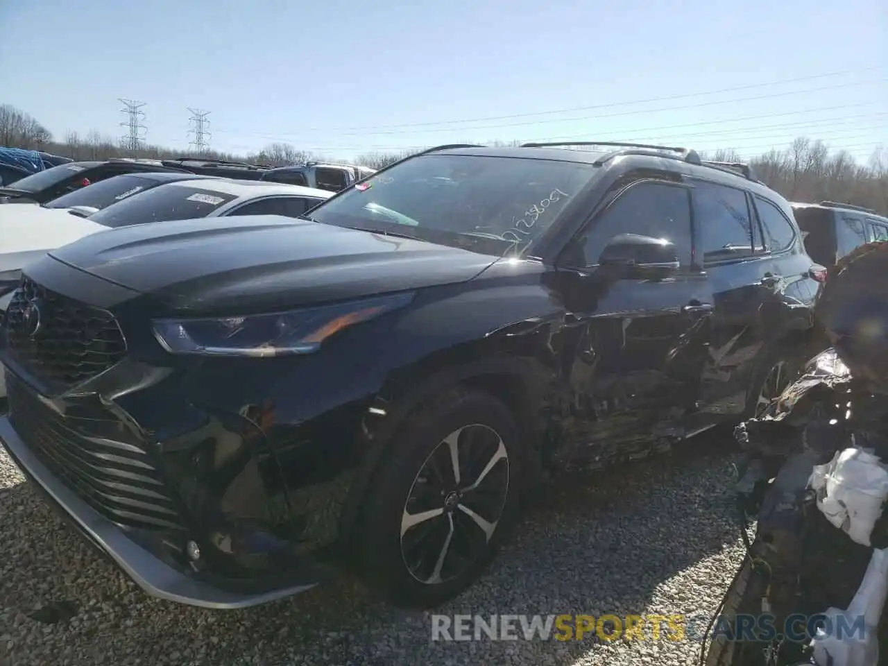 2 Photograph of a damaged car 5TDJZRBH1MS149540 TOYOTA HIGHLANDER 2021