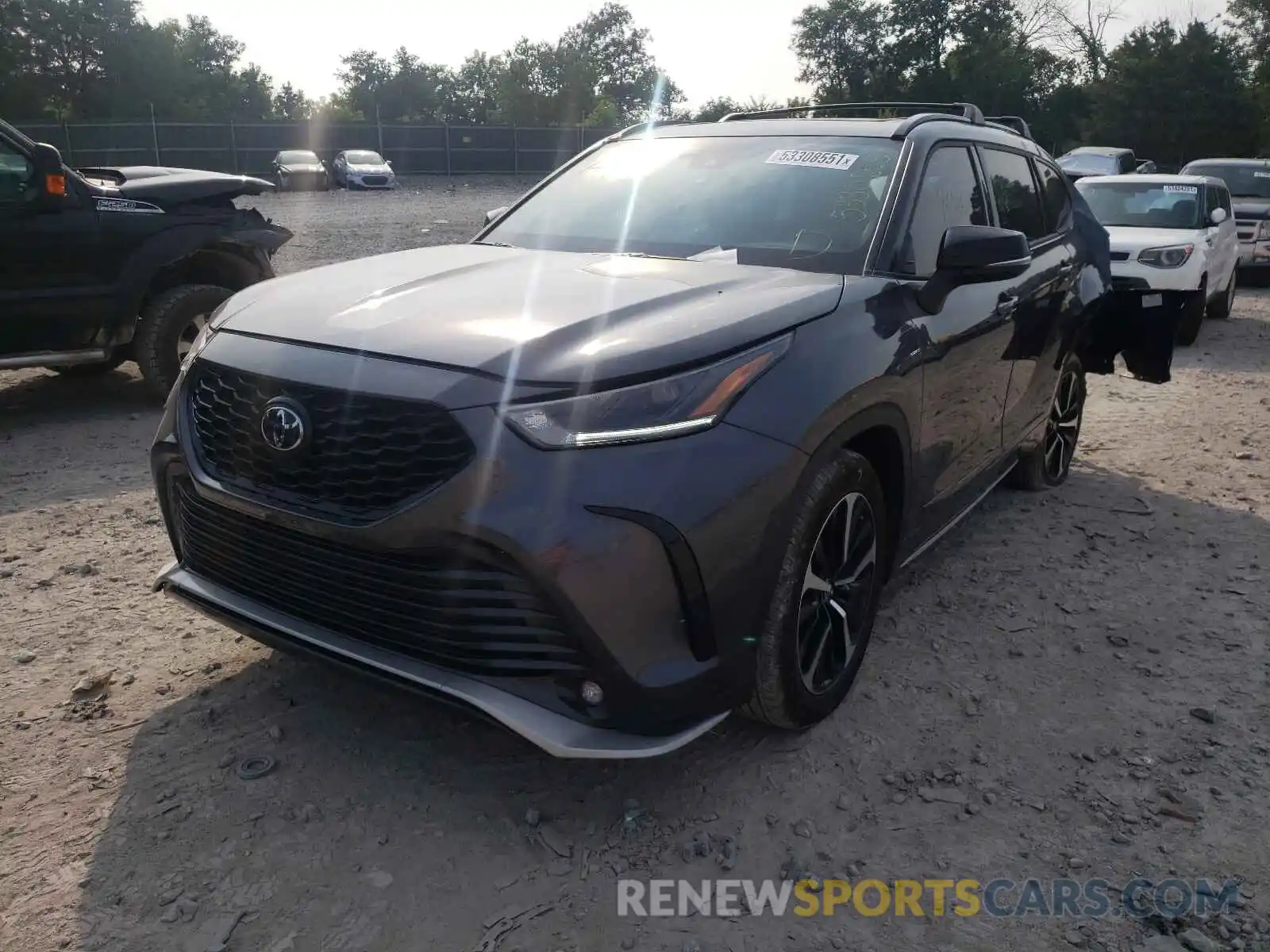 2 Photograph of a damaged car 5TDJZRBH2MS064741 TOYOTA HIGHLANDER 2021