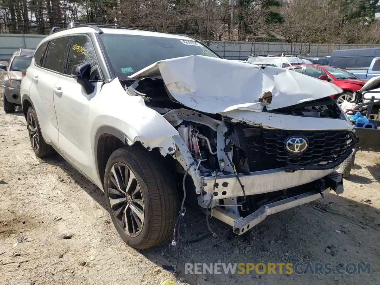 1 Photograph of a damaged car 5TDJZRBH2MS071849 TOYOTA HIGHLANDER 2021