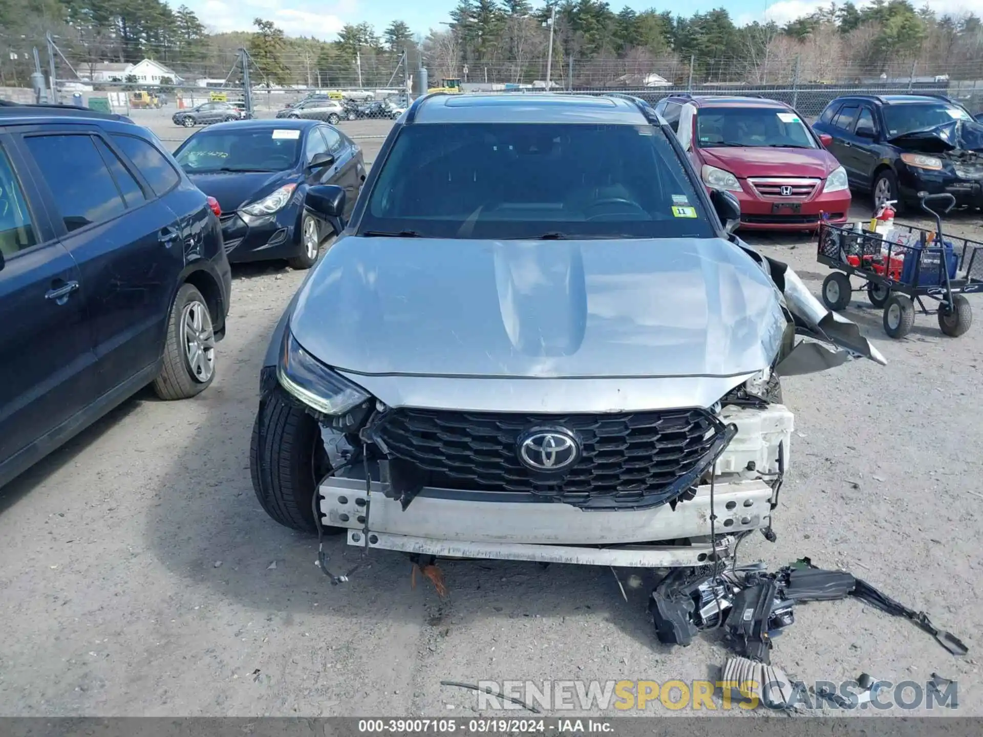 13 Photograph of a damaged car 5TDJZRBH2MS079398 TOYOTA HIGHLANDER 2021