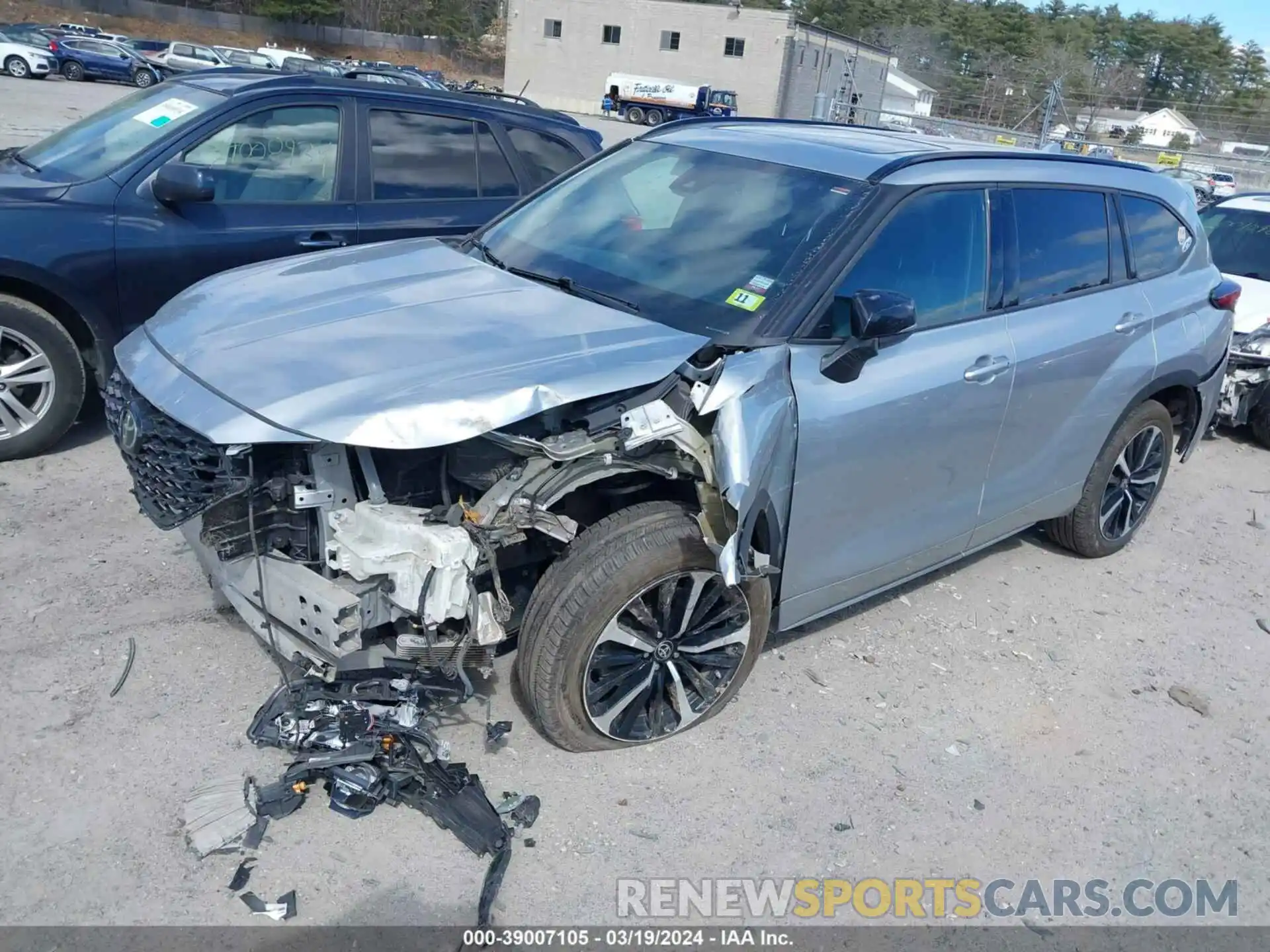 2 Фотография поврежденного автомобиля 5TDJZRBH2MS079398 TOYOTA HIGHLANDER 2021