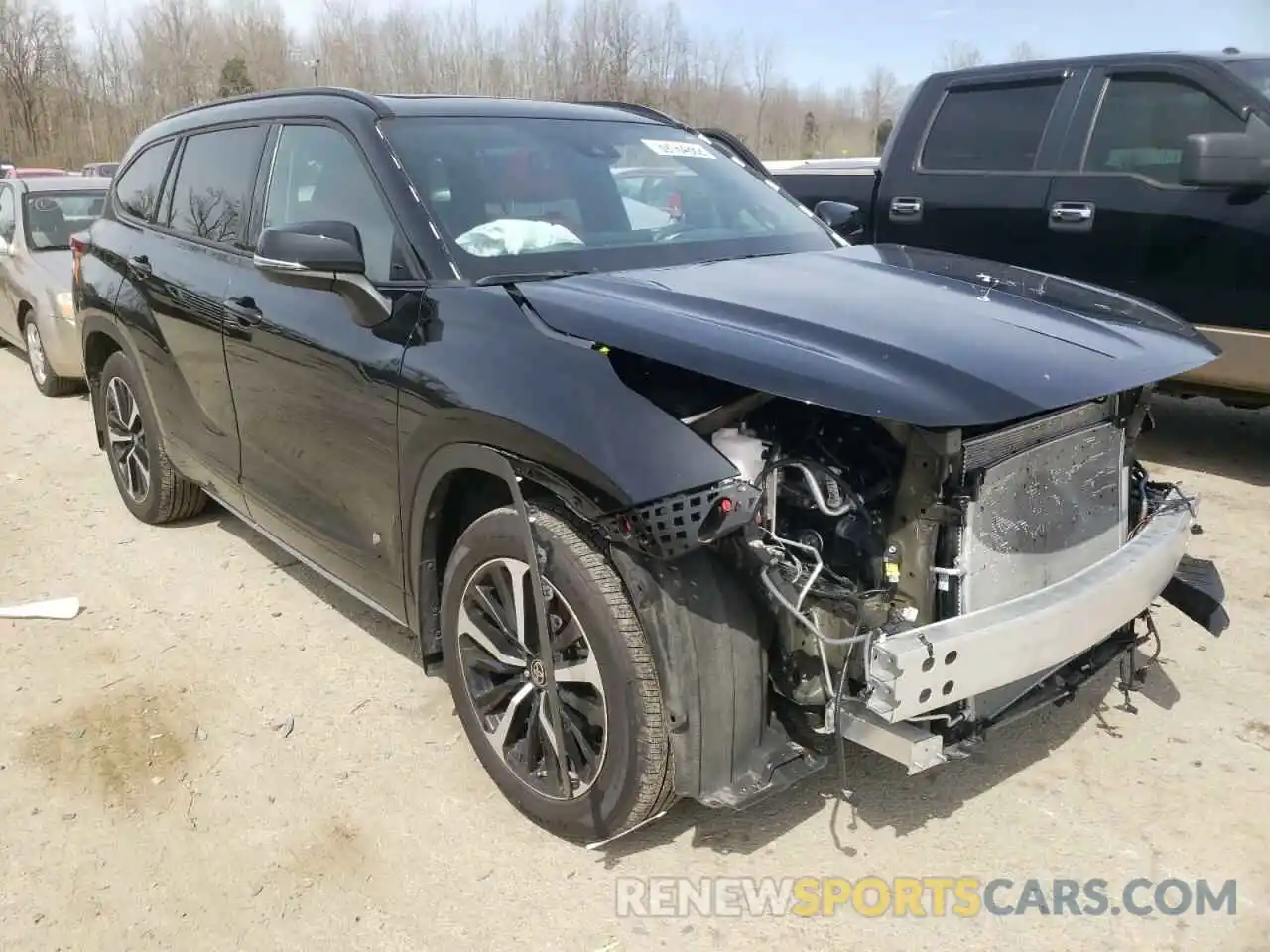 1 Photograph of a damaged car 5TDJZRBH2MS116160 TOYOTA HIGHLANDER 2021