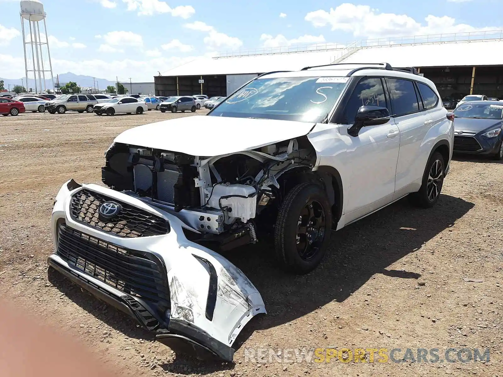 2 Photograph of a damaged car 5TDJZRBH2MS126929 TOYOTA HIGHLANDER 2021