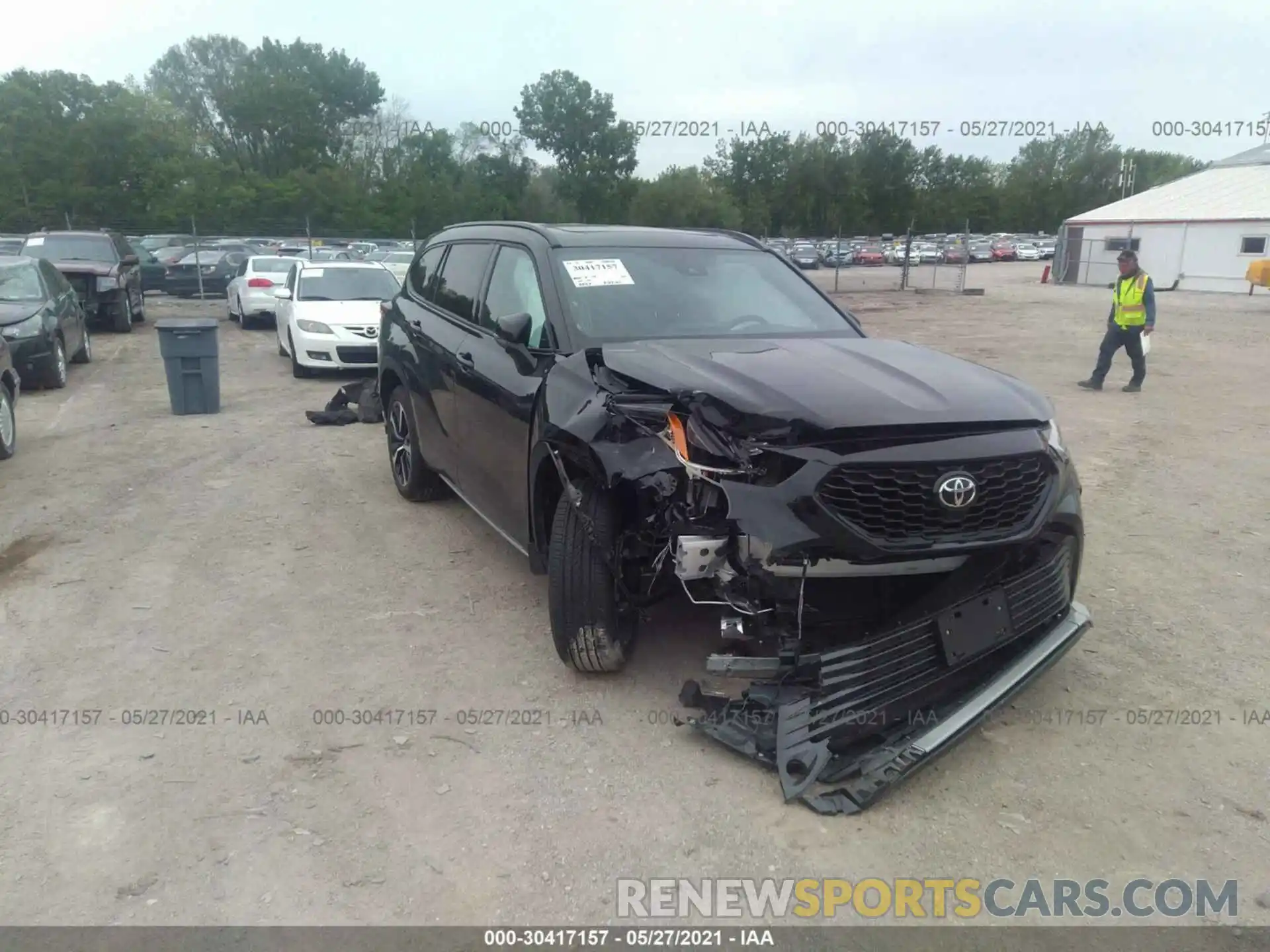 1 Photograph of a damaged car 5TDJZRBH3MS068250 TOYOTA HIGHLANDER 2021