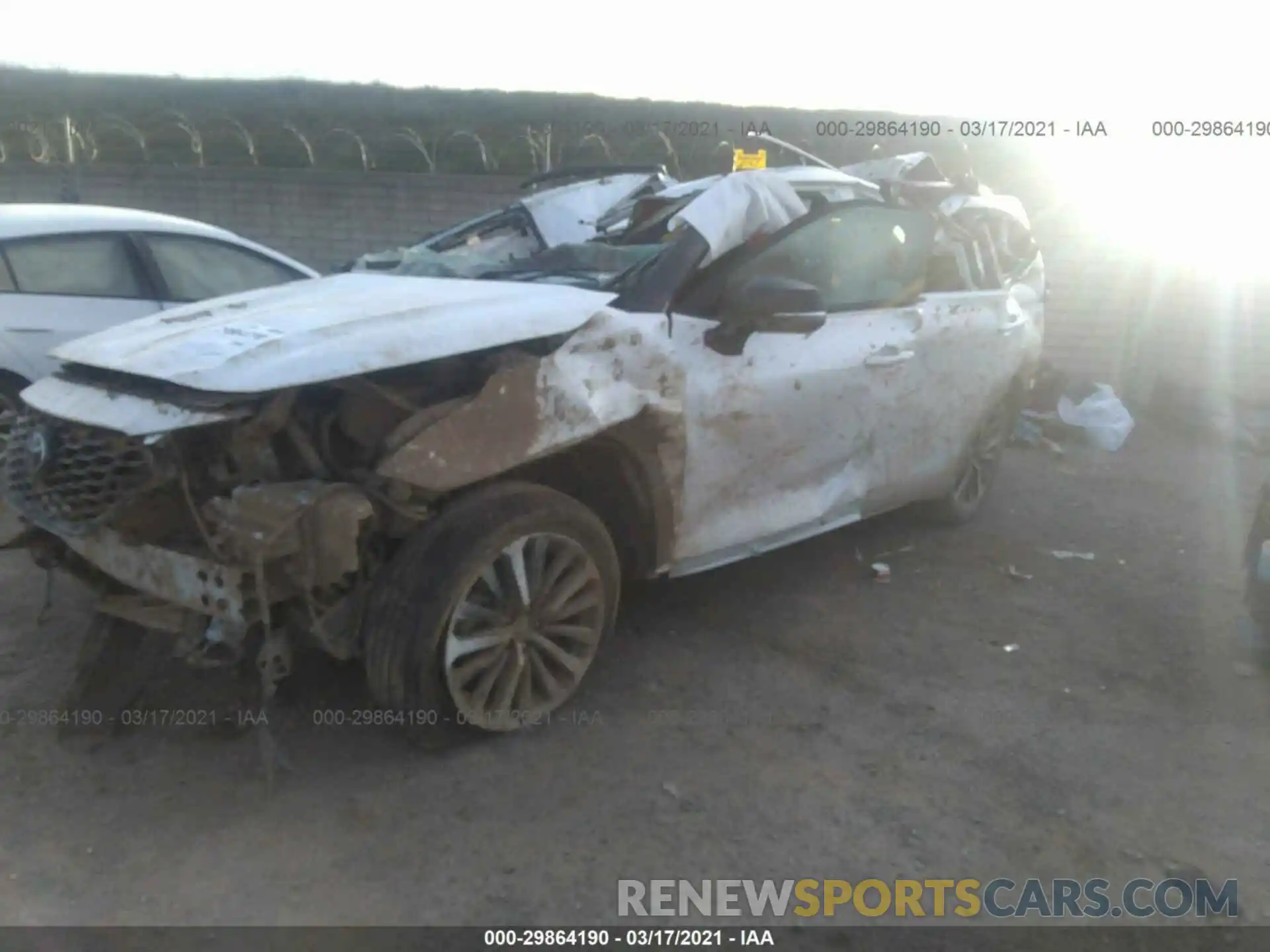 2 Photograph of a damaged car 5TDJZRBH3MS069396 TOYOTA HIGHLANDER 2021