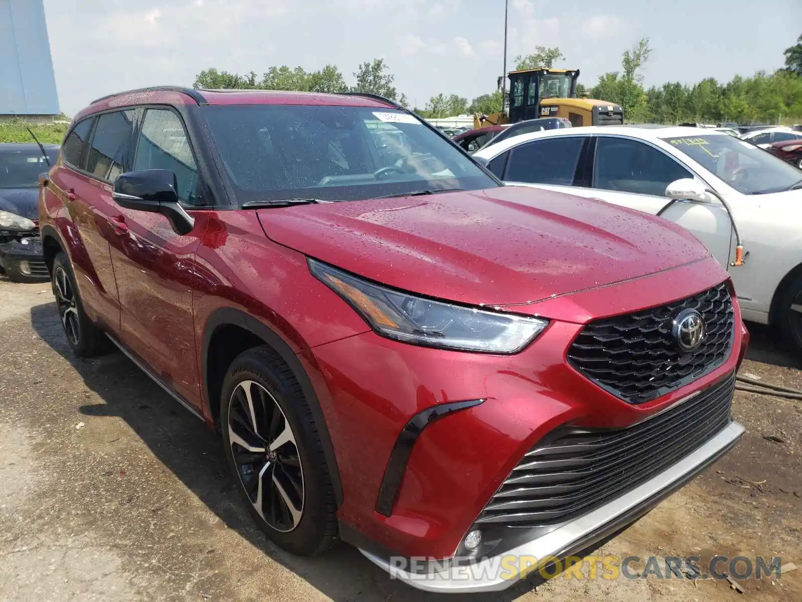 1 Photograph of a damaged car 5TDJZRBH4MS057547 TOYOTA HIGHLANDER 2021