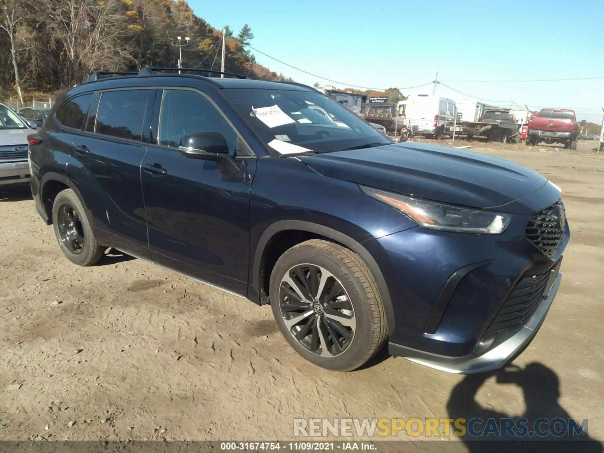 1 Photograph of a damaged car 5TDJZRBH4MS082108 TOYOTA HIGHLANDER 2021