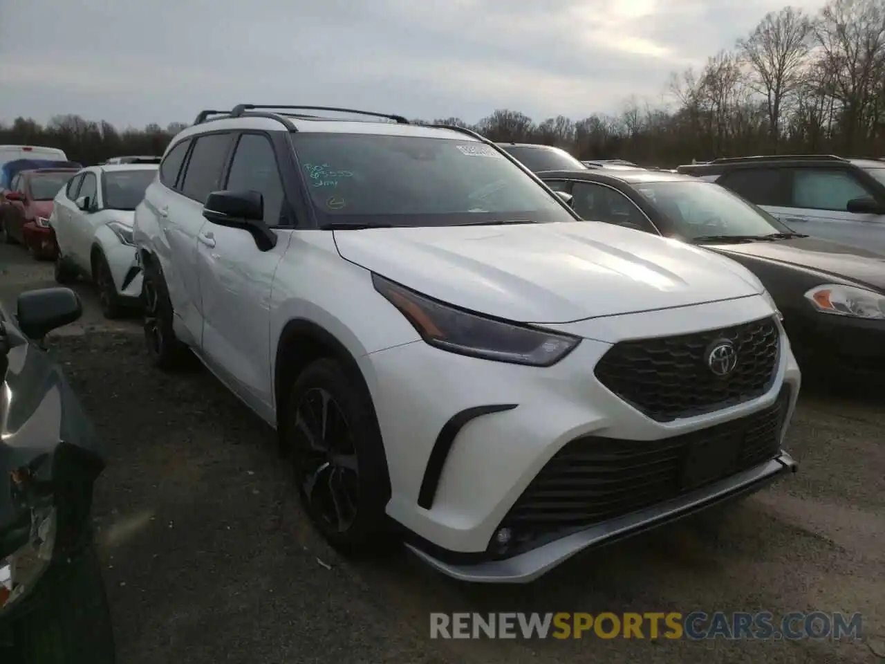 1 Photograph of a damaged car 5TDJZRBH4MS132599 TOYOTA HIGHLANDER 2021