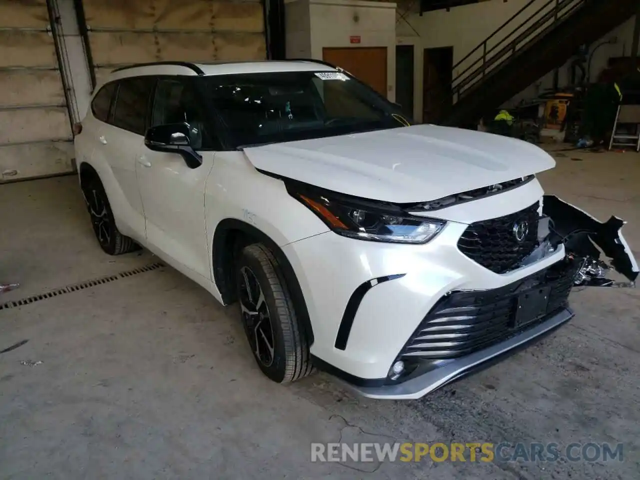 1 Photograph of a damaged car 5TDJZRBH5MS075507 TOYOTA HIGHLANDER 2021