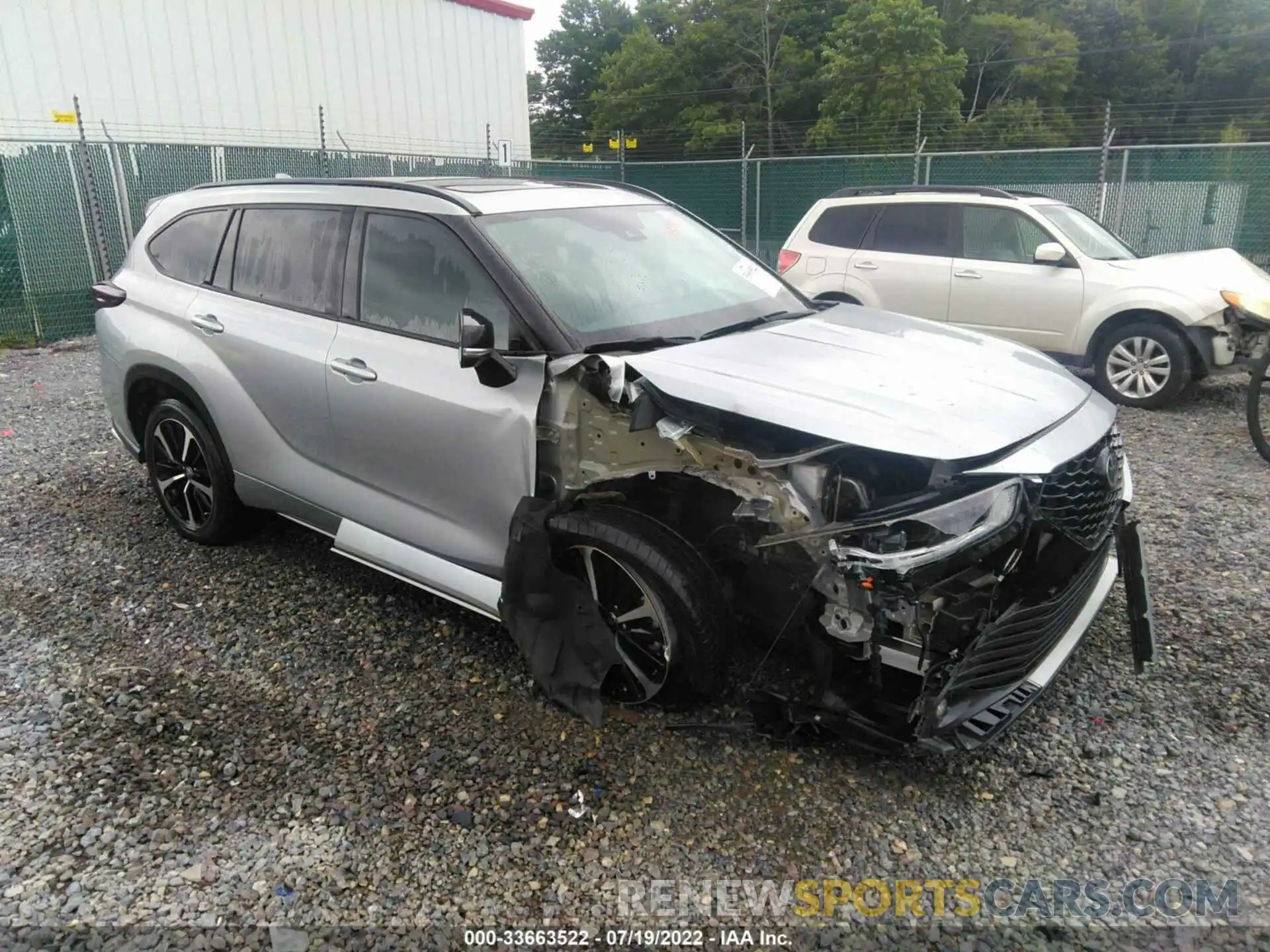 1 Photograph of a damaged car 5TDJZRBH6MS062099 TOYOTA HIGHLANDER 2021