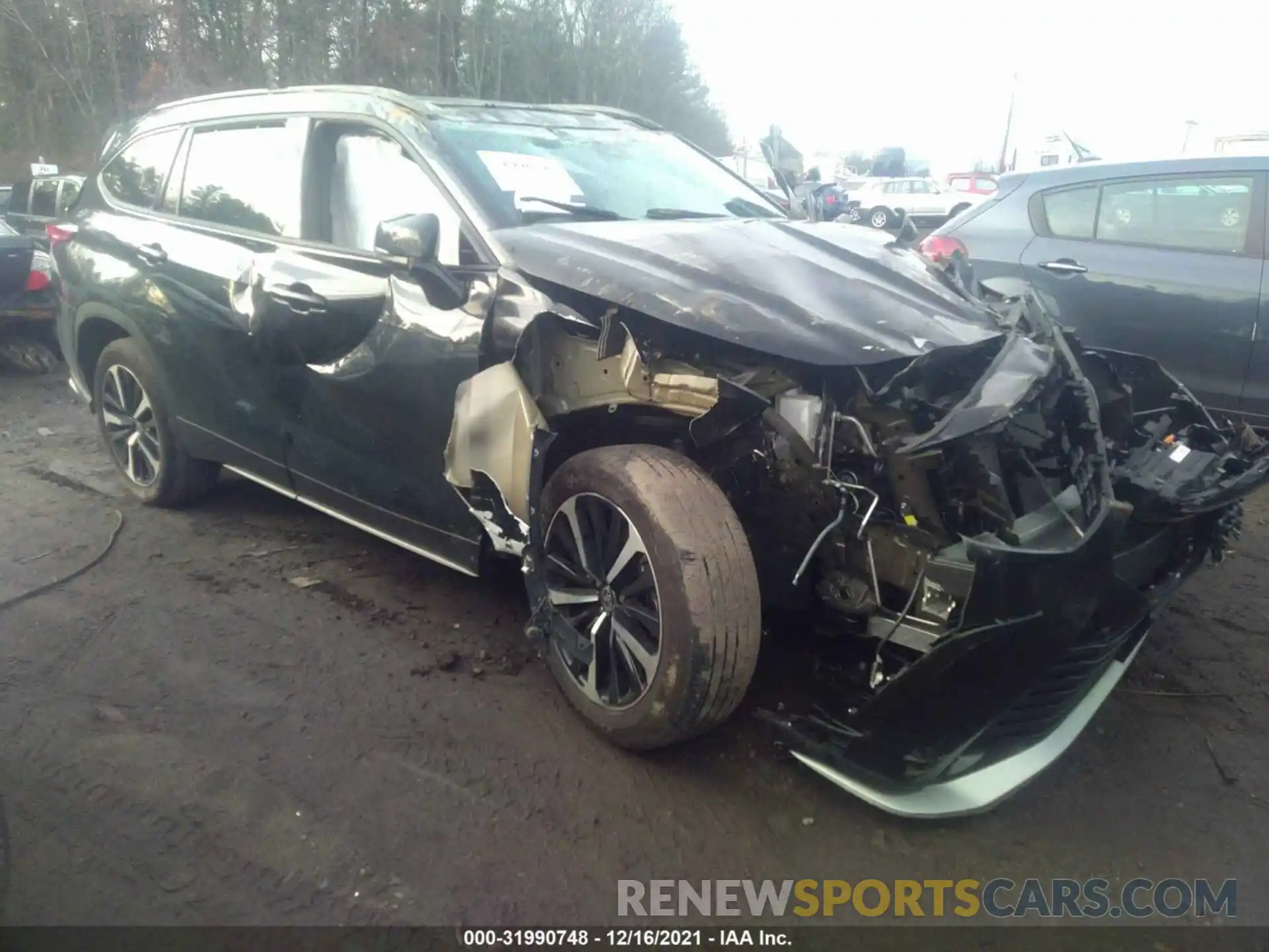 1 Photograph of a damaged car 5TDJZRBH6MS107705 TOYOTA HIGHLANDER 2021