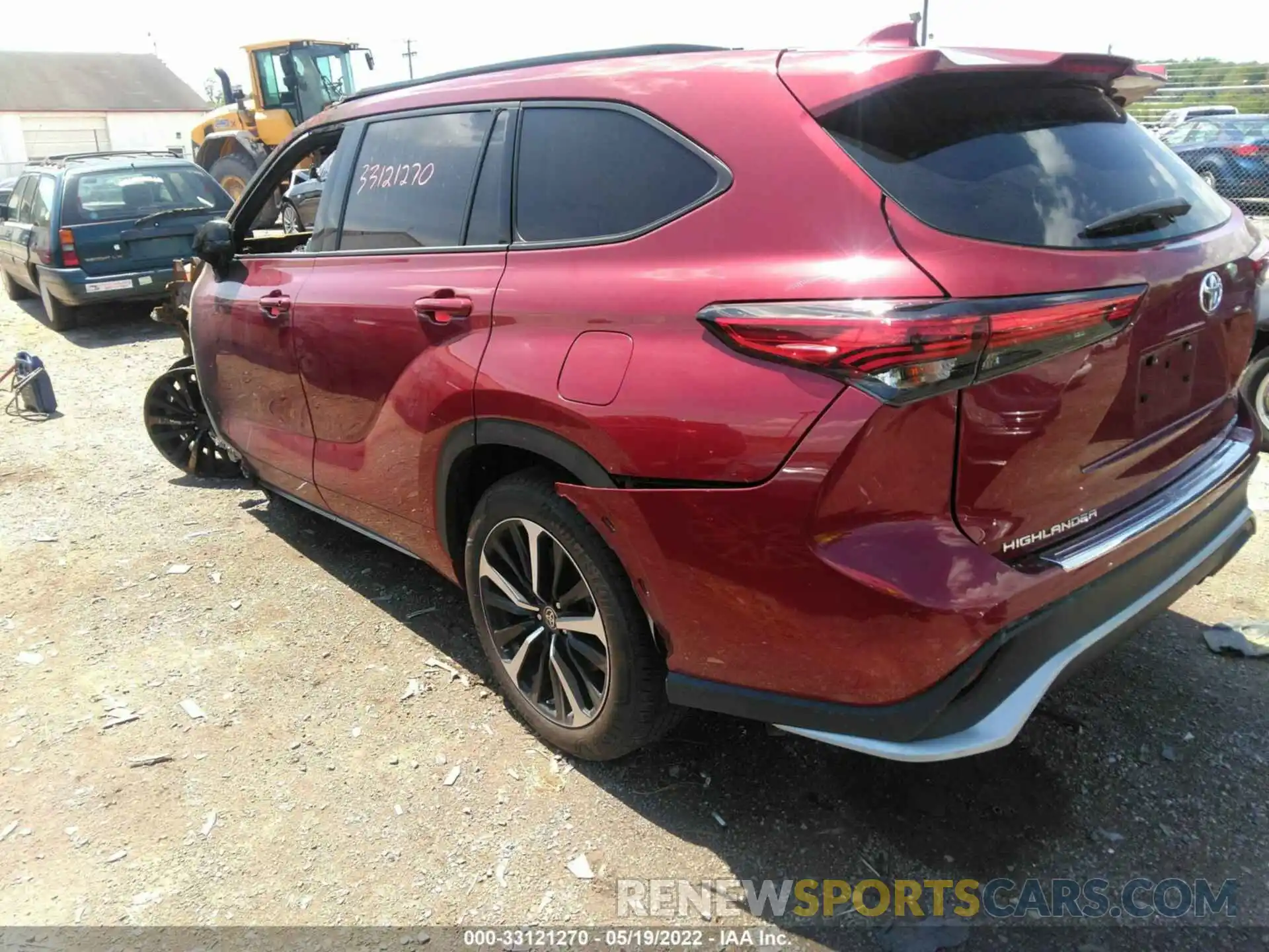 3 Photograph of a damaged car 5TDJZRBH9MS092973 TOYOTA HIGHLANDER 2021