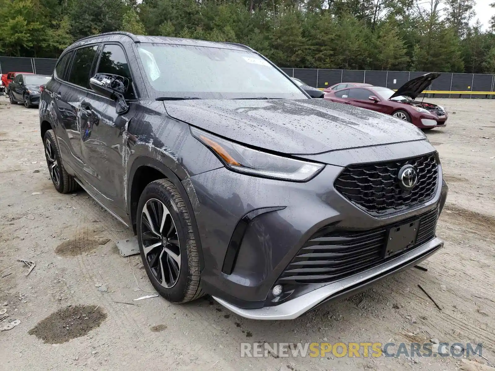 1 Photograph of a damaged car 5TDJZRBH9MS117158 TOYOTA HIGHLANDER 2021