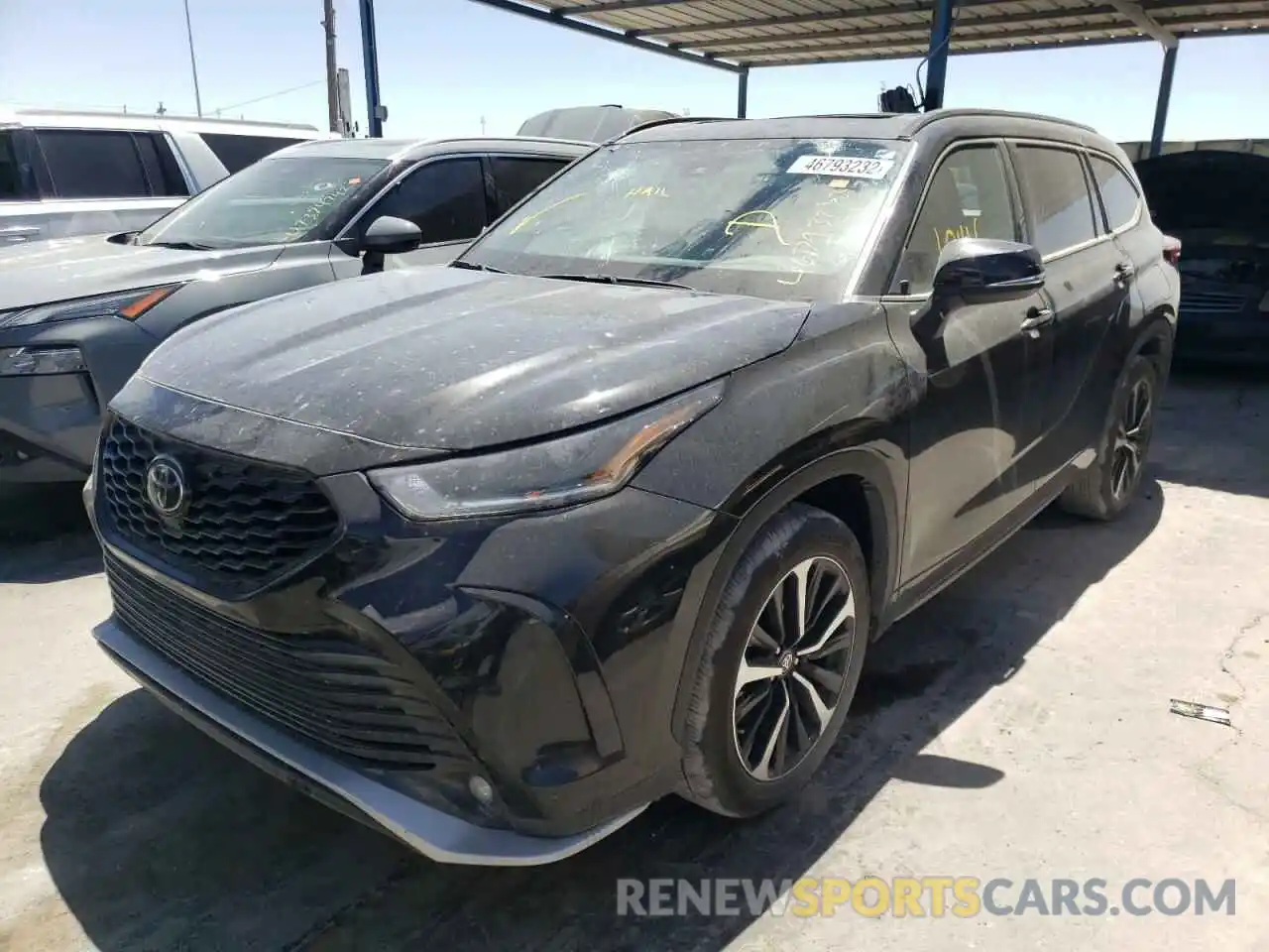 2 Photograph of a damaged car 5TDLZRAH0MS048175 TOYOTA HIGHLANDER 2021