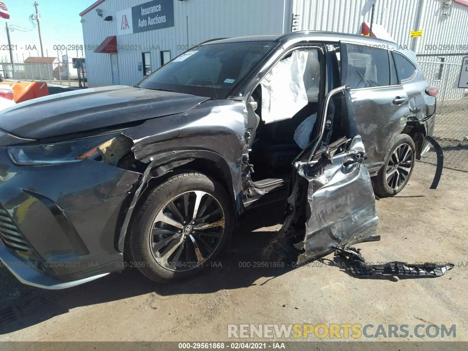 6 Photograph of a damaged car 5TDLZRAH1MS033328 TOYOTA HIGHLANDER 2021