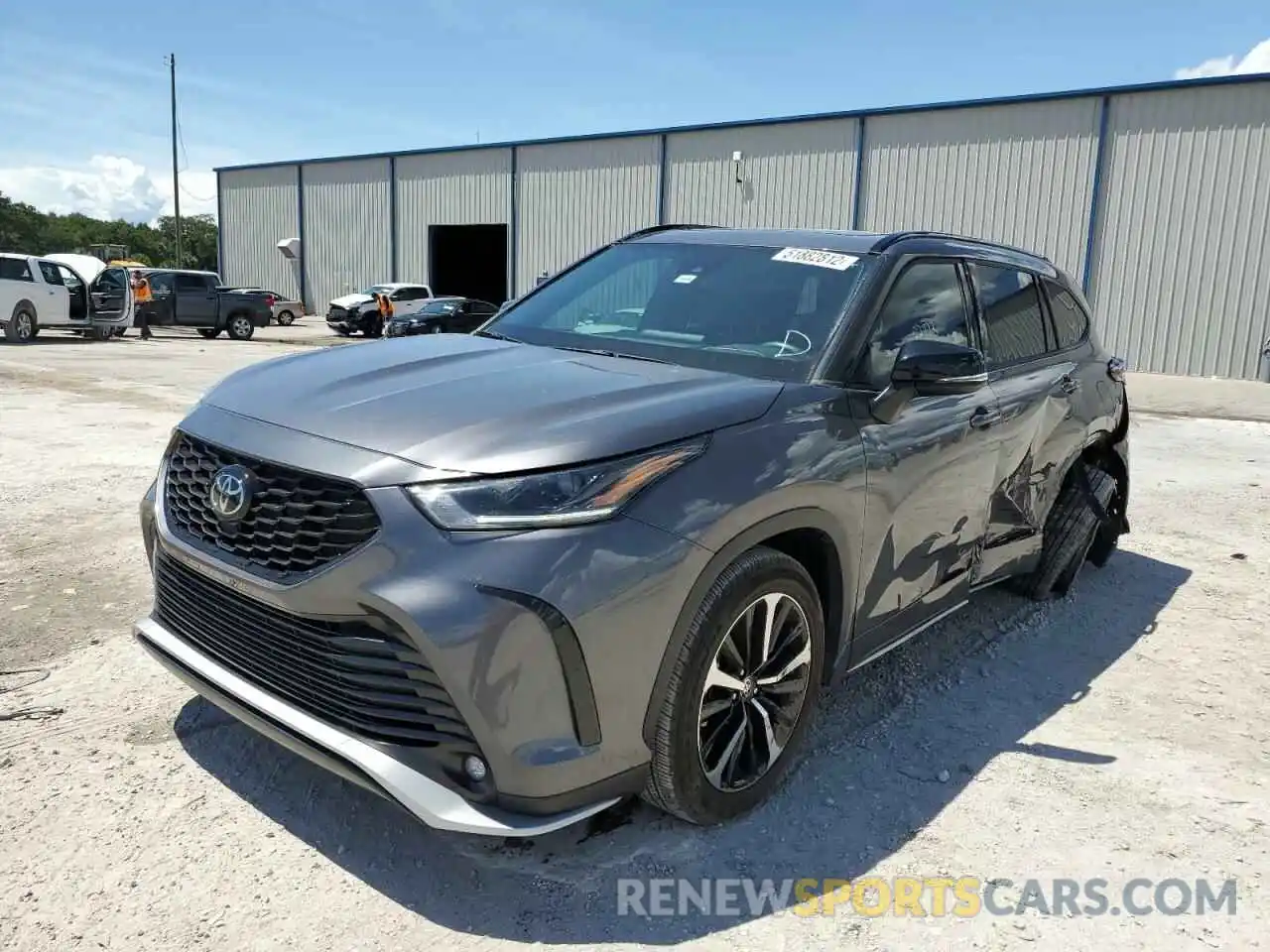 2 Photograph of a damaged car 5TDLZRAH1MS060397 TOYOTA HIGHLANDER 2021