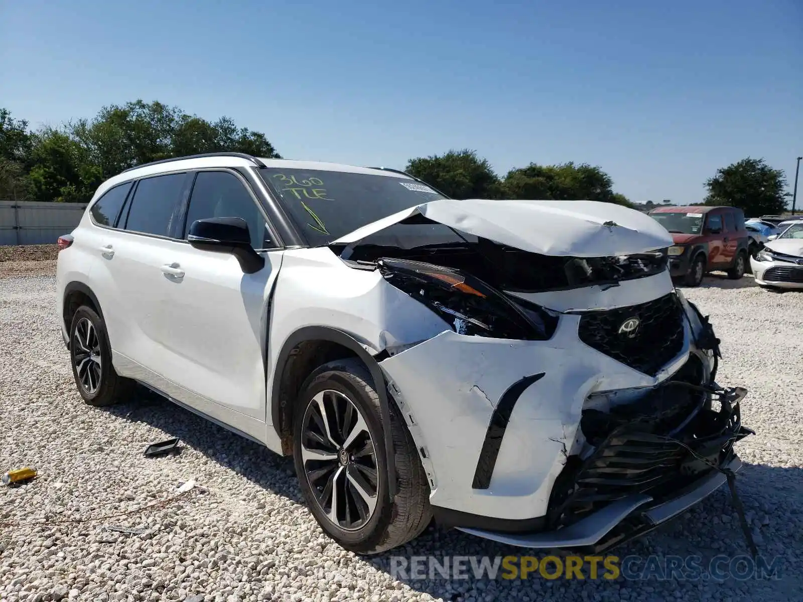 1 Photograph of a damaged car 5TDLZRAH4MS037888 TOYOTA HIGHLANDER 2021