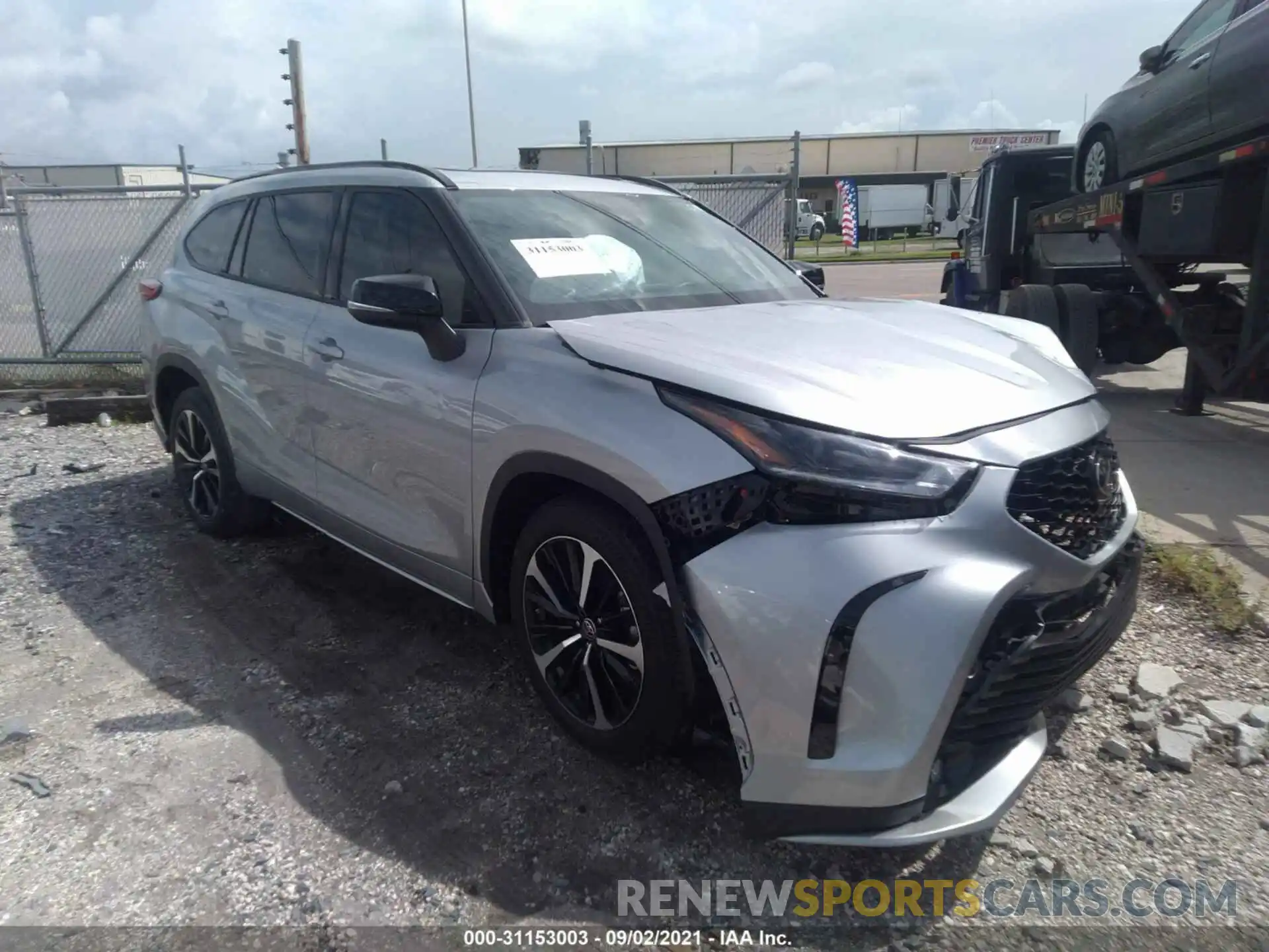 1 Photograph of a damaged car 5TDLZRAH4MS051323 TOYOTA HIGHLANDER 2021