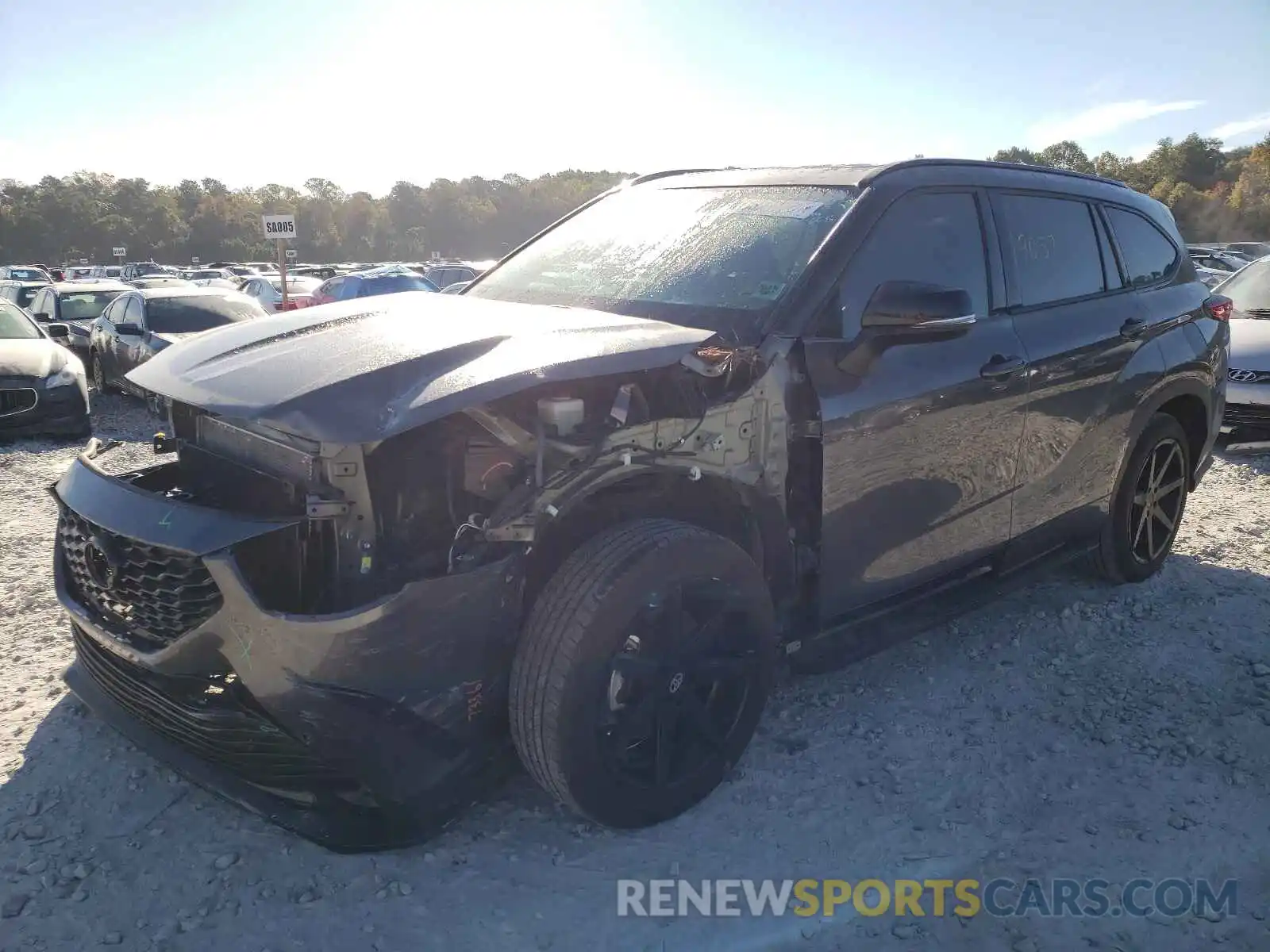 2 Photograph of a damaged car 5TDLZRAH5MS056689 TOYOTA HIGHLANDER 2021