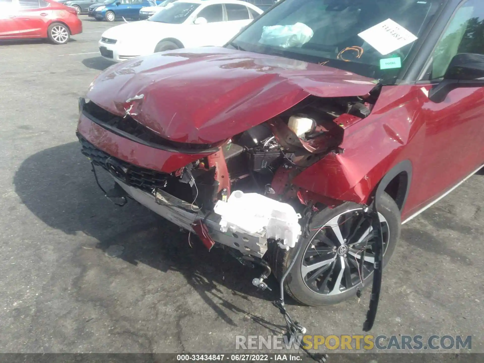 6 Photograph of a damaged car 5TDLZRAH7MS054278 TOYOTA HIGHLANDER 2021