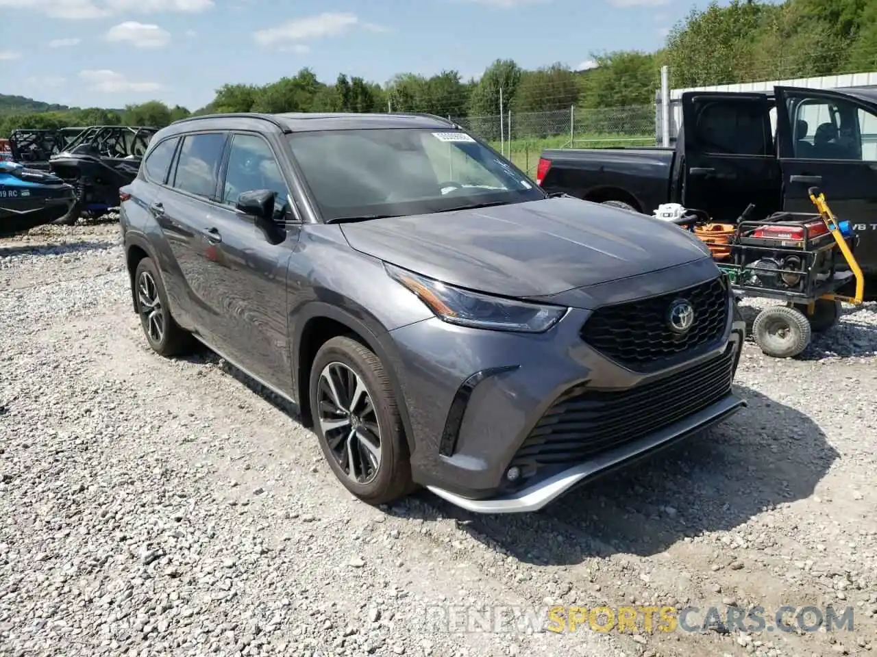 1 Photograph of a damaged car 5TDLZRAH9MS067419 TOYOTA HIGHLANDER 2021