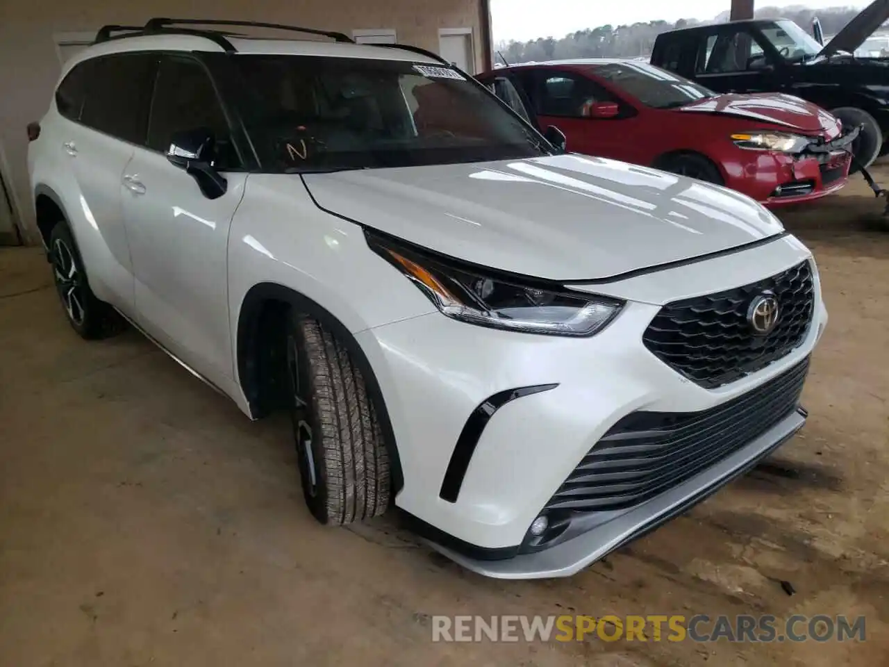 1 Photograph of a damaged car 5TDLZRAHXMS034171 TOYOTA HIGHLANDER 2021