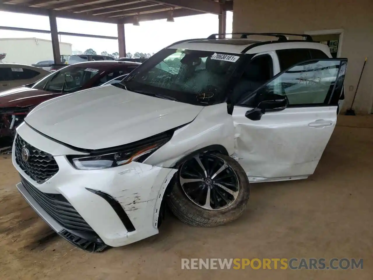 2 Photograph of a damaged car 5TDLZRAHXMS034171 TOYOTA HIGHLANDER 2021