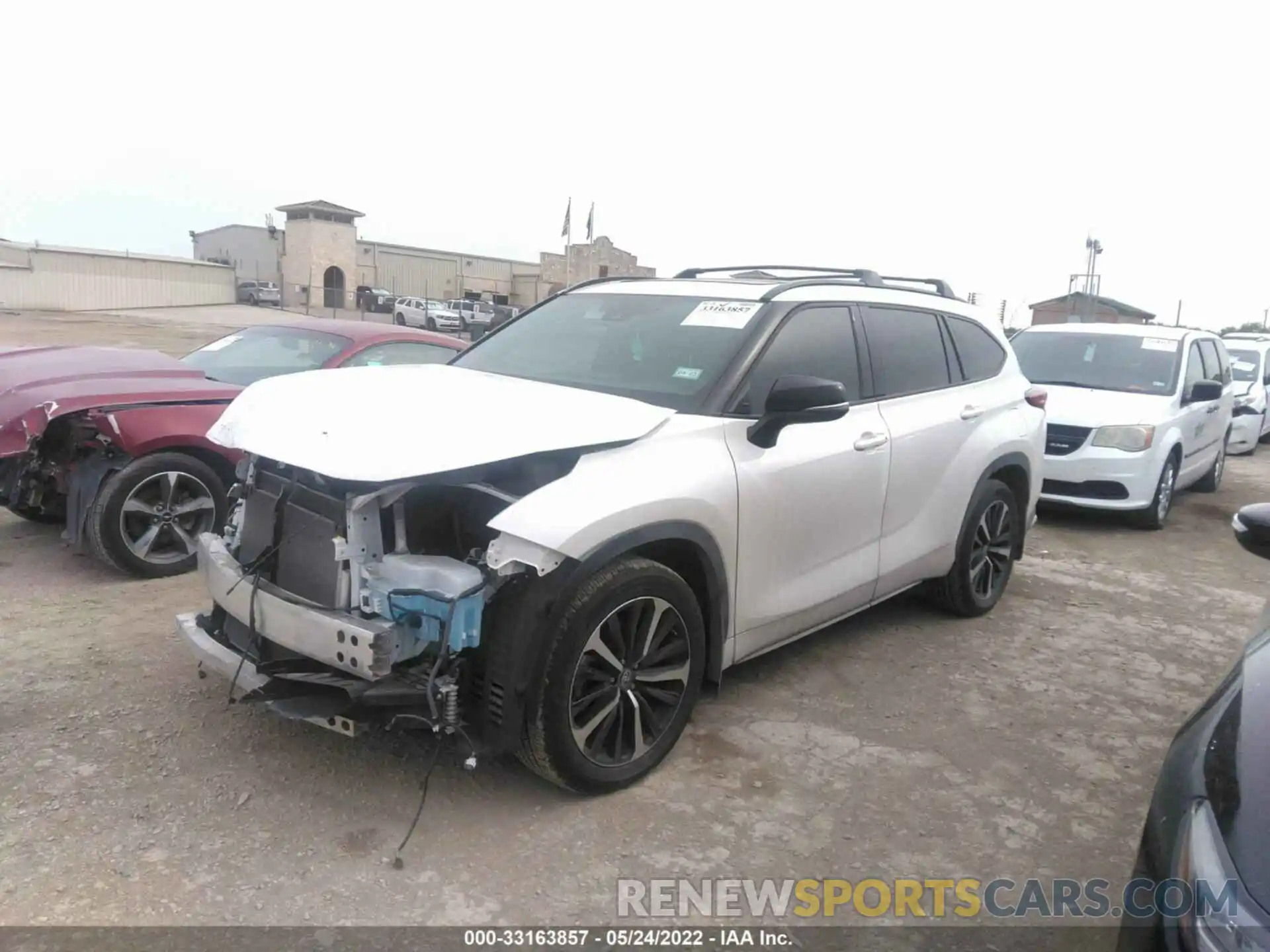 2 Фотография поврежденного автомобиля 5TDLZRAHXMS064139 TOYOTA HIGHLANDER 2021