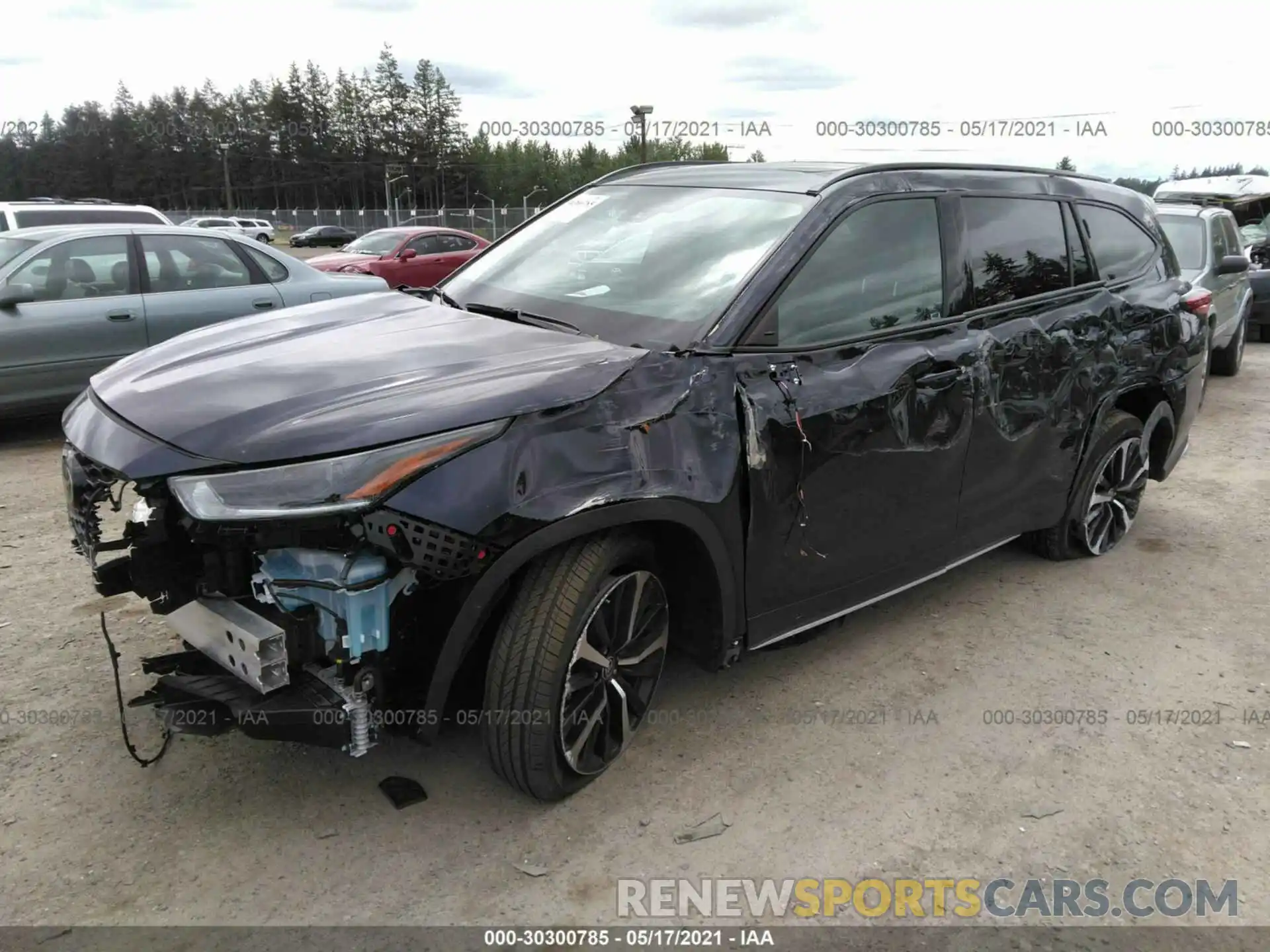 2 Photograph of a damaged car 5TDLZRBH0MS070398 TOYOTA HIGHLANDER 2021