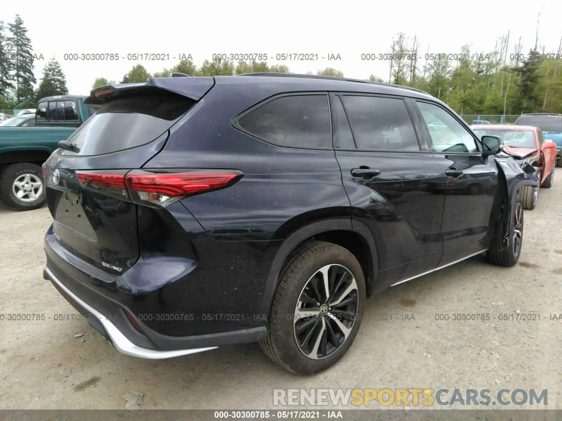 4 Фотография поврежденного автомобиля 5TDLZRBH0MS070398 TOYOTA HIGHLANDER 2021