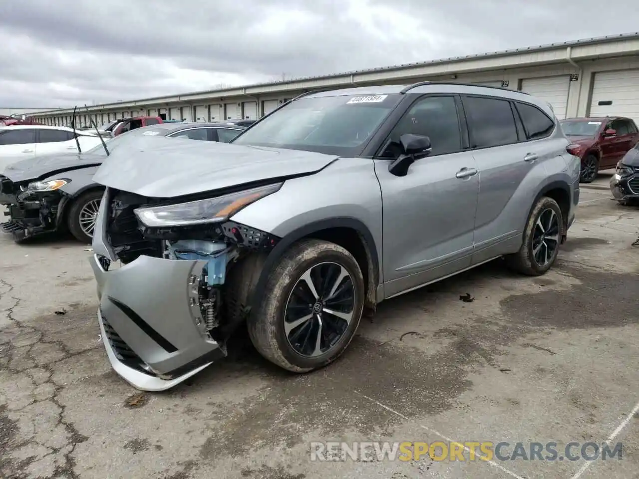 1 Photograph of a damaged car 5TDLZRBH0MS092448 TOYOTA HIGHLANDER 2021