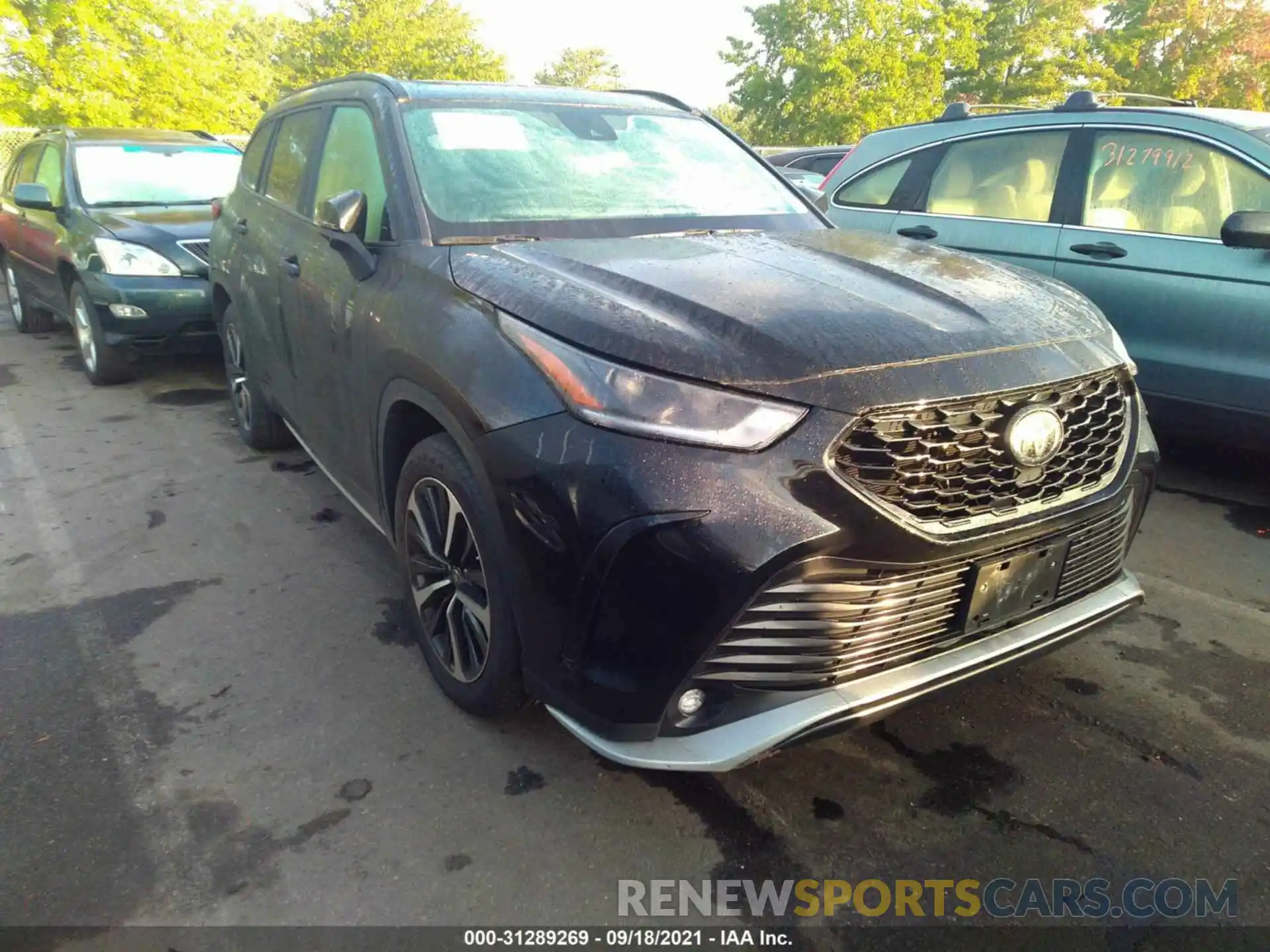 1 Photograph of a damaged car 5TDLZRBH1MS058390 TOYOTA HIGHLANDER 2021