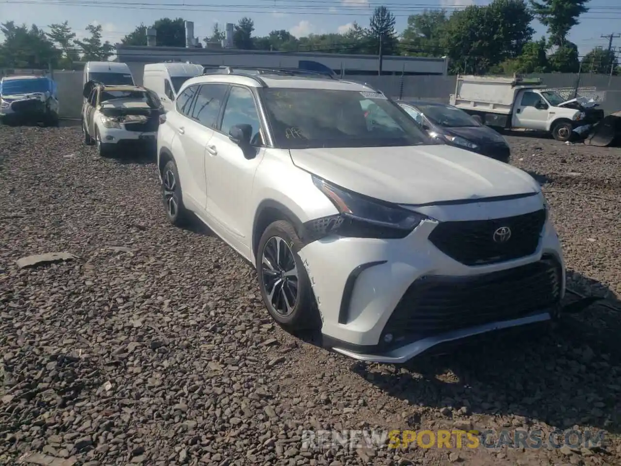 1 Photograph of a damaged car 5TDLZRBH1MS076887 TOYOTA HIGHLANDER 2021