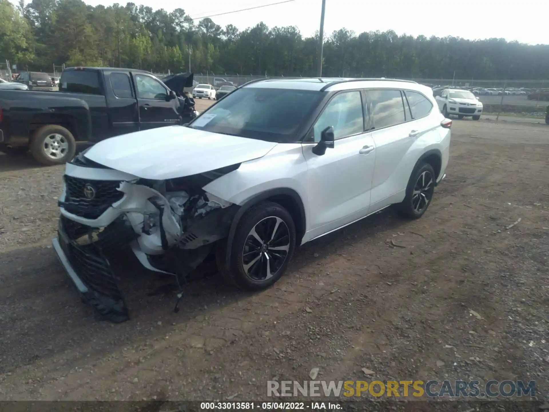 2 Photograph of a damaged car 5TDLZRBH2MS093519 TOYOTA HIGHLANDER 2021