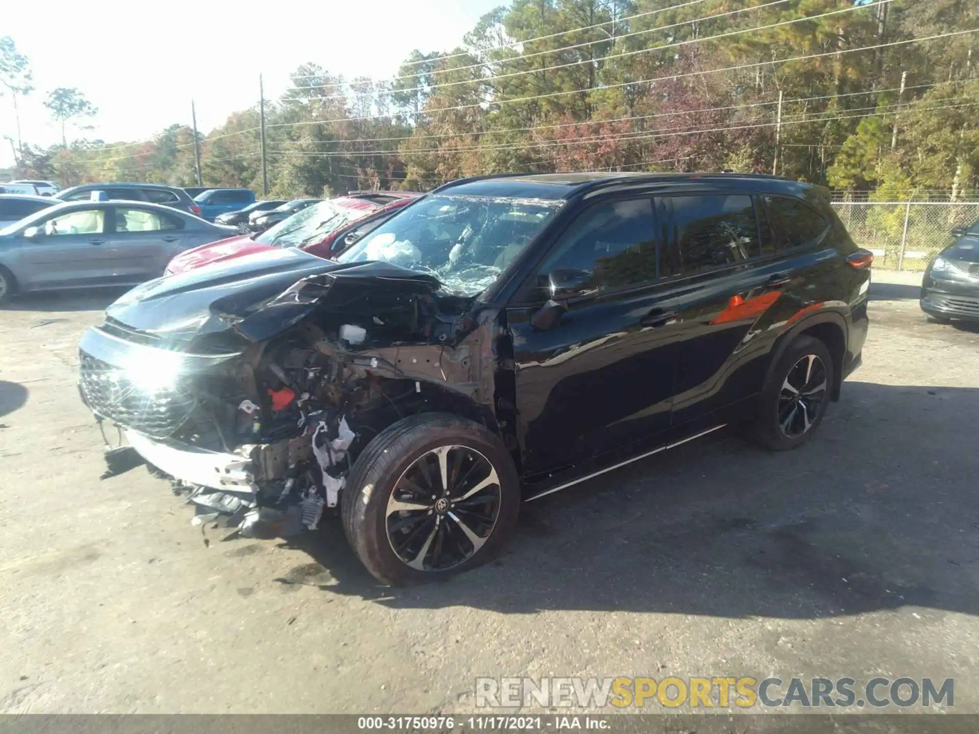 2 Photograph of a damaged car 5TDLZRBH2MS126826 TOYOTA HIGHLANDER 2021