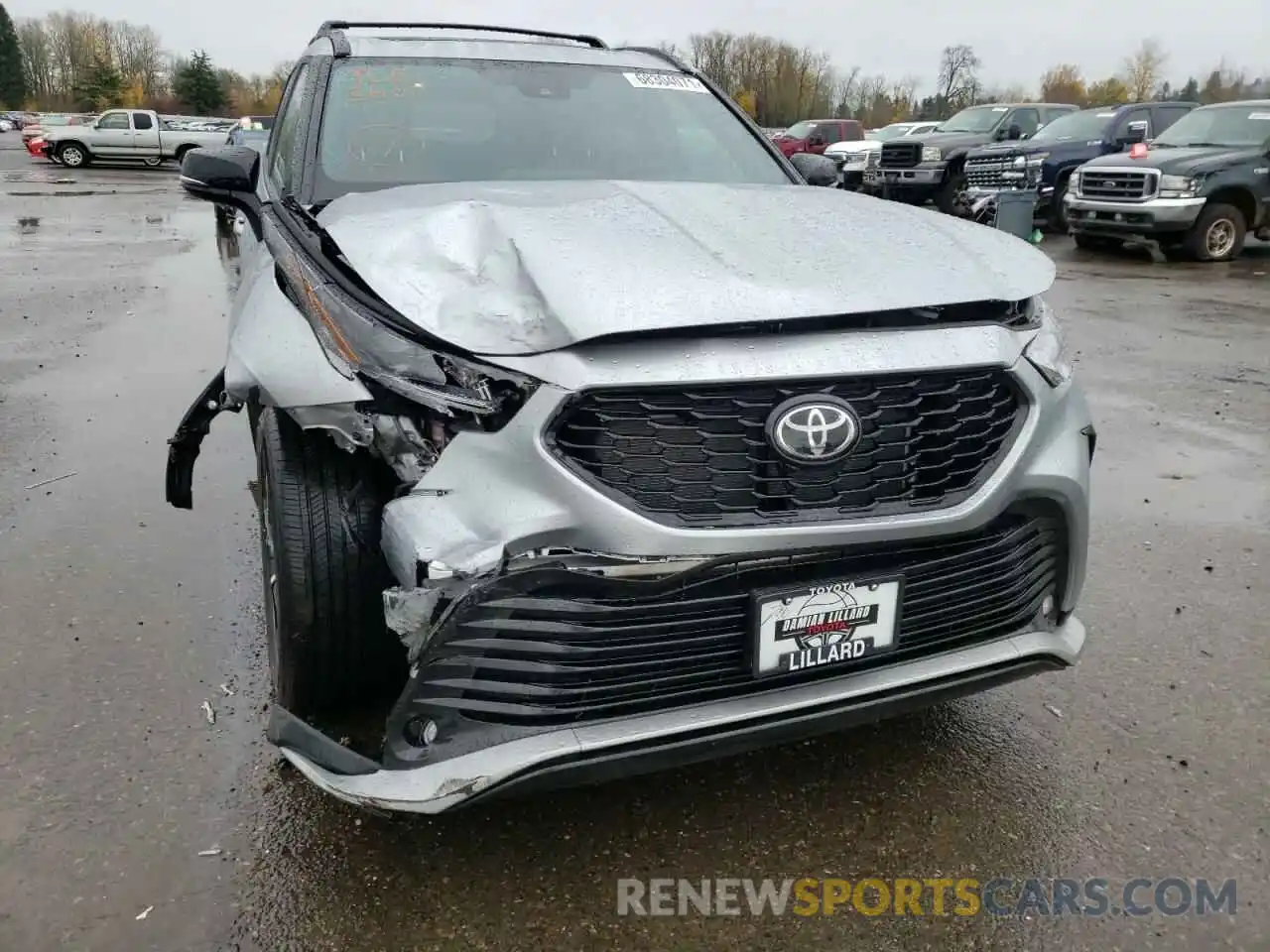 9 Photograph of a damaged car 5TDLZRBH2MS144274 TOYOTA HIGHLANDER 2021