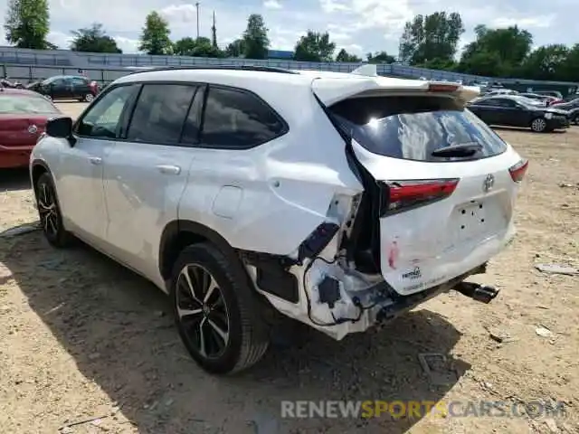 3 Photograph of a damaged car 5TDLZRBH4MS108392 TOYOTA HIGHLANDER 2021