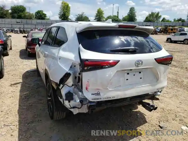 9 Photograph of a damaged car 5TDLZRBH4MS108392 TOYOTA HIGHLANDER 2021