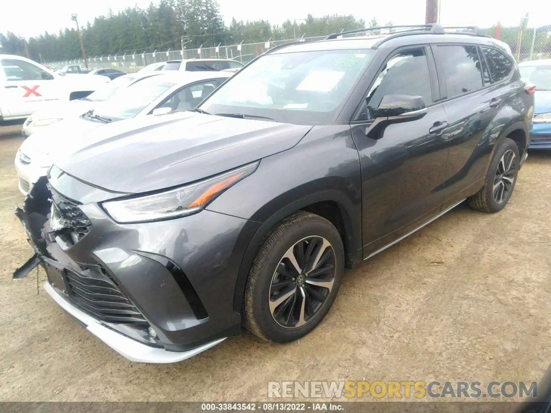 2 Photograph of a damaged car 5TDLZRBH5MS113097 TOYOTA HIGHLANDER 2021