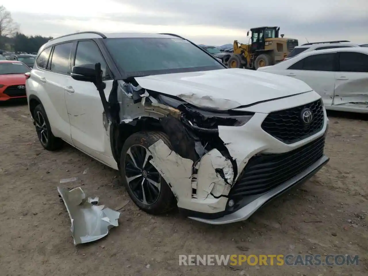 1 Photograph of a damaged car 5TDLZRBH6MS092986 TOYOTA HIGHLANDER 2021