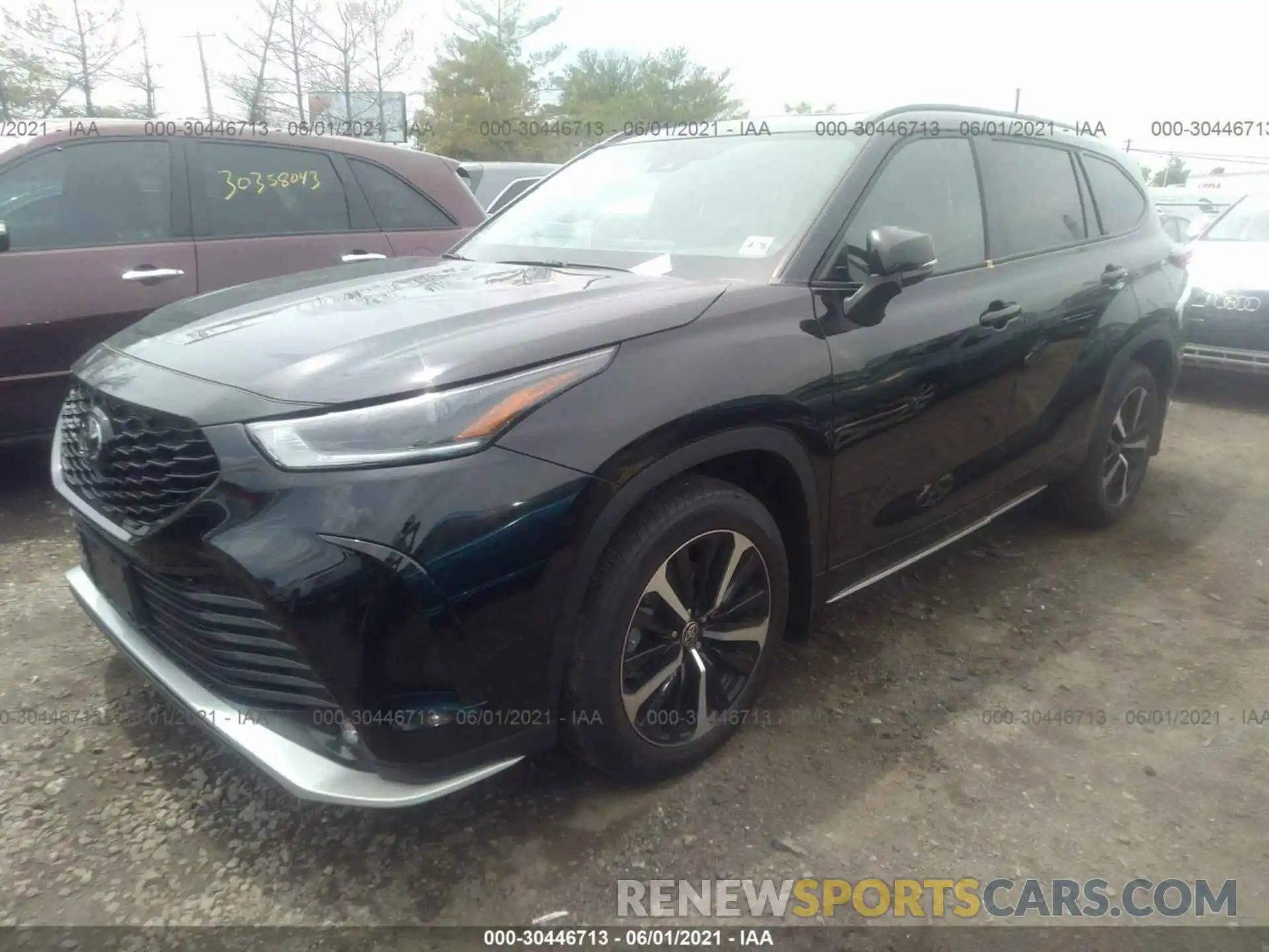 2 Photograph of a damaged car 5TDLZRBH6MS096438 TOYOTA HIGHLANDER 2021